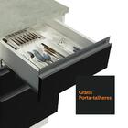 Cozinha Completa De Canto Madesa Glamy 329001 Com Armário E B