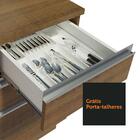 Cozinha Completa De Canto Madesa Glamy 329001 Com Armário E B