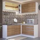Cozinha Completa De Canto Madesa Glamy 329002 Com Armário E B