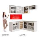 Cozinha Completa De Canto Madesa Glamy 349001 Com Armário E B