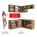 Cozinha Completa De Canto Madesa Glamy 349001 Com Armário E B