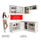 Cozinha Completa De Canto Madesa Glamy 349001 Com Armário E B
