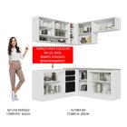 Cozinha Completa De Canto Madesa Glamy 349002 Com Armário E B