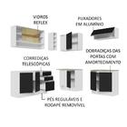 Cozinha Completa De Canto Madesa Glamy 349002 Com Armário E B