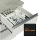 Cozinha Completa De Canto Madesa Glamy 419001 Com Armário E B