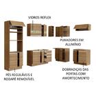 Cozinha Completa De Canto Madesa Glamy 419001 Com Armário E B