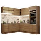 Cozinha Completa De Canto Madesa Glamy 459001 Com Armário E B