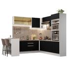 Cozinha Completa De Canto Madesa Glamy 504001  Com Armário E