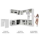 Cozinha Completa De Canto Madesa Glamy 504001  Com Armário E