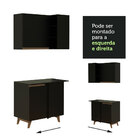 Cozinha Completa De Canto Madesa Reims 382002 Com Armário E B