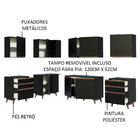 Cozinha Completa De Canto Madesa Reims 382002 Com Armário E B