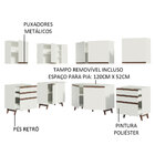 Cozinha Completa De Canto Madesa Reims 382002 Com Armário E B