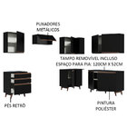 Cozinha Completa De Canto Madesa Reims 392001 Com Armário E B