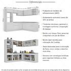 Cozinha Completa De Canto Modulada 7 Peças Com Rodapé Veneza