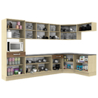 Cozinha Completa De Canto Oblíquo Madesa Rubi 488 Com Armário