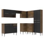 Cozinha Completa de Canto Reto Madesa Emilly 417 com Armário