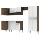 Cozinha Completa De Canto Reto Madesa Emilly 353 Com Armário