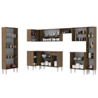 Cozinha Completa de Canto Reto Madesa Emilly 513 com Armário