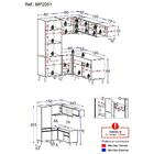 Cozinha Completa De Canto Veneza Gb Multimóveis Mp2051 Com Ar