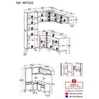 Cozinha Completa De Canto Veneza Gw Multimóveis Mp2052 Com Ar