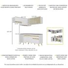 Cozinha Completa De Canto Veneza Gw Multimóveis Mp2059 Com Ar