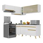 Cozinha Completa De Canto Veneza Gw Multimóveis Mp2059 Com Ar