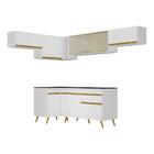 Cozinha Completa De Canto Veneza Gw Multimóveis Mp2060 Com Ar