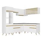 Cozinha Completa De Canto Veneza Gw Multimóveis Mp2064 Com Ar