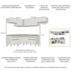 Cozinha Completa De Canto Veneza Gw Multimóveis Mp2069 Com Ar