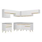 Cozinha Completa De Canto Veneza Gw Multimóveis Mp2071 Com Ar