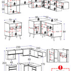 Cozinha Completa De Canto Veneza Gw Multimóveis Mp2071 Com Ar