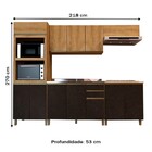 Cozinha Completa Dinamarca 12 Portas 2 Gavetas 6123.134 Chumb