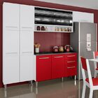Cozinha Completa Elis Amarílis - Madesa - Branco / Vermelho