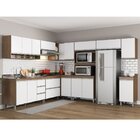 Cozinha Completa Em L Branco Sabrina 252/294cm Mdp Sab10 Menu