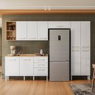 Cozinha Completa Estilo 10 Portas 3 Gavetas Branco/freijó/bra