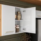 Cozinha Completa Estilo 10 Portas 3 Gavetas Branco/freijó/bra