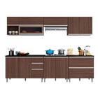 Cozinha Completa Evidence 11 Portas 3 Gavetas Poliman Móveis