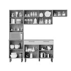 Cozinha Completa Filadélfia Com Armário E Balcão  Conquista M