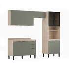 Cozinha Completa Firenza Com Vidro 11 Pt 2 Gv Avena E Menta