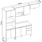 Cozinha Completa Firenze 04 Peças 10 Portas E 02 Gavetas  Ave