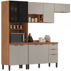 Cozinha Completa Firenze 10 Portas 2 Gavetas Amêndola Touch/n