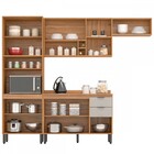 Cozinha Completa Firenze 10 Portas 2 Gavetas Amêndola Touch/n