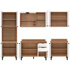 Cozinha Completa Firenze 13 Portas 2 Gavetas Amêndola Touch/b