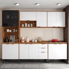 Cozinha Completa Firenze 13 Portas 2 Gavetas Amêndola Touch/b