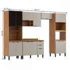 Cozinha Completa Firenze 14 Portas 2 Gavetas Amêndola Touch/n