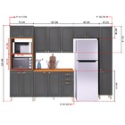 Cozinha Completa Firenze 14 Portas 2 Gavetas Chumbo 6171.107