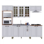 Cozinha Completa Firenze 14 Portas 2 Gavetas Com Vidro 6171.1