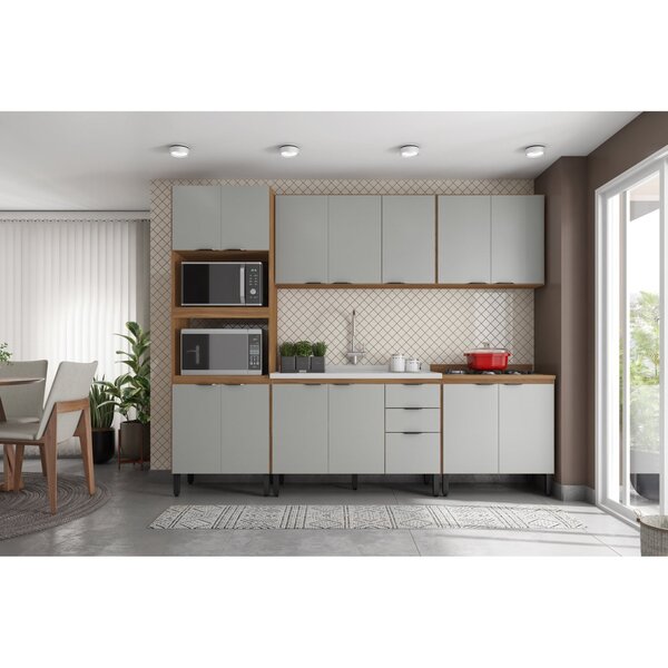 Cozinha Completa Firenze 5 Peças 14 Portas 2 Gavetas Amendola