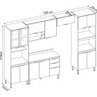 Cozinha Completa Firenze 5 Peças 14 Portas 2 Gavetas Amendola
