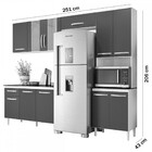 Cozinha Completa Fit 11 Portas 1 Gaveta Carvalho Rústico/off